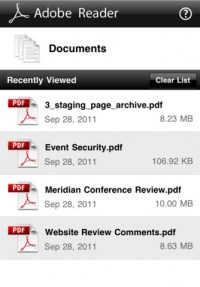 Adobe Reader iOS reader ios Adobe Reader pentru iOS