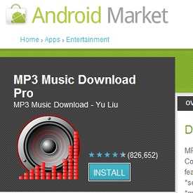 MP3 donload Android MP3 download: aplicațiile din Android Market rămân active