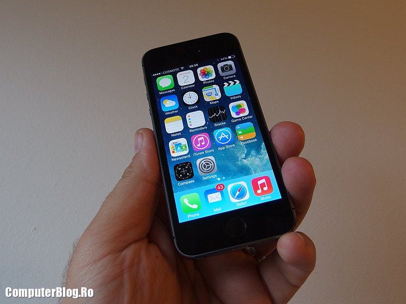 iPhone 5S - iOS7 - meniu