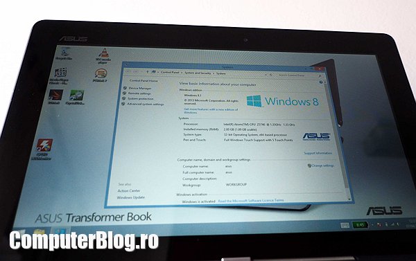 Transformer Book T100 - cu Windows 8.1