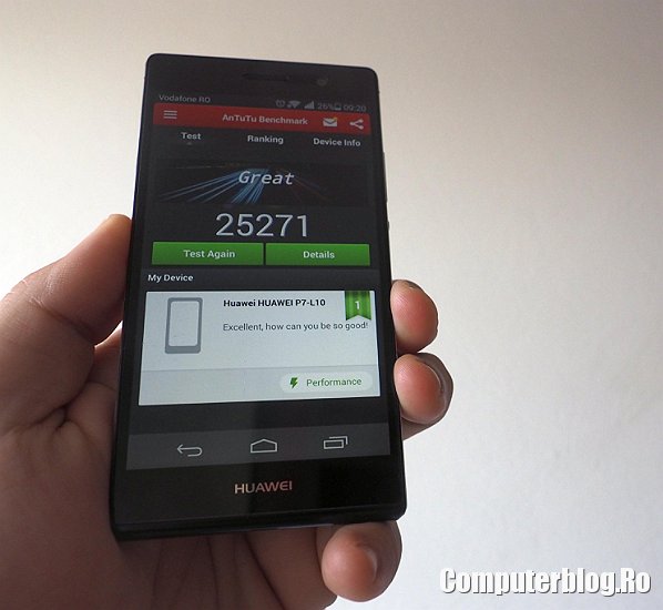 Huawei Ascend P7 - benchmark